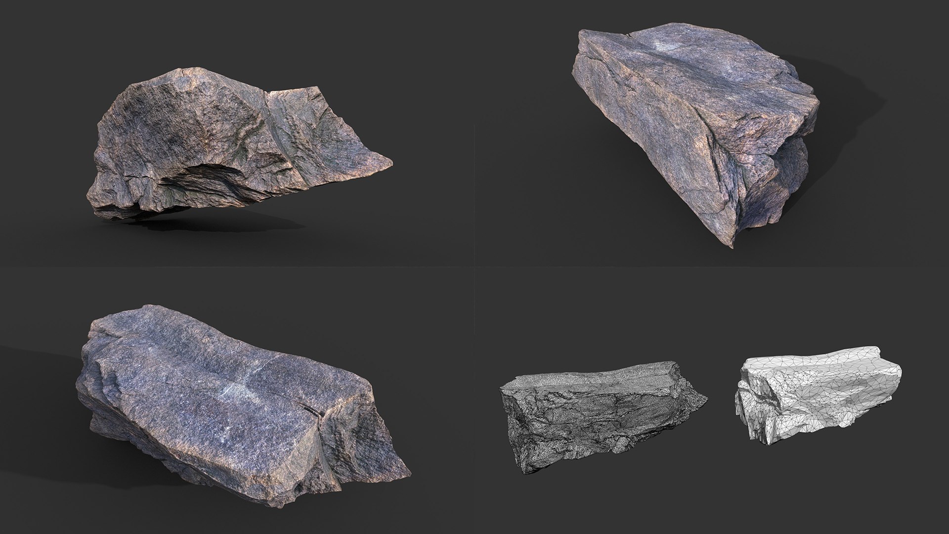 9 Simple Realistic Rocks - 250623 3D - TurboSquid 2425190