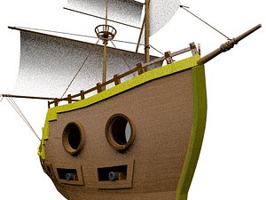 Pirate ship 3D model