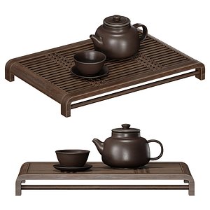 3D Chaban tea set tea board teapot and cup