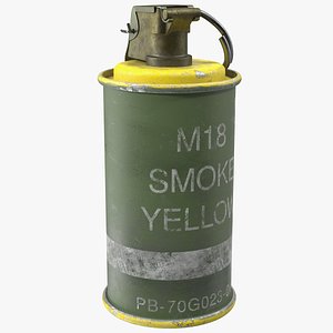 M18 Smoke Grenade Yellow Old