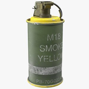 M18 Smoke Grenade Yellow Old
