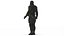 Personaggio 3D in tuta tattica da agente stealth maschile