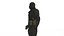 Personaggio 3D in tuta tattica da agente stealth maschile