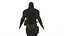 Personaggio 3D in tuta tattica da agente stealth maschile