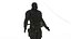 Personaggio 3D in tuta tattica da agente stealth maschile