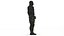 Personaggio 3D in tuta tattica da agente stealth maschile