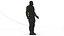 Personaggio 3D in tuta tattica da agente stealth maschile