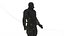 Personaggio 3D in tuta tattica da agente stealth maschile