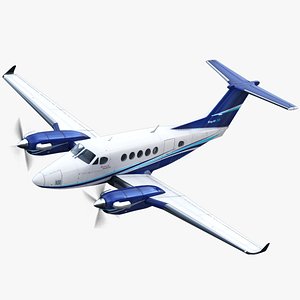 3d beechcraft king air 250 model