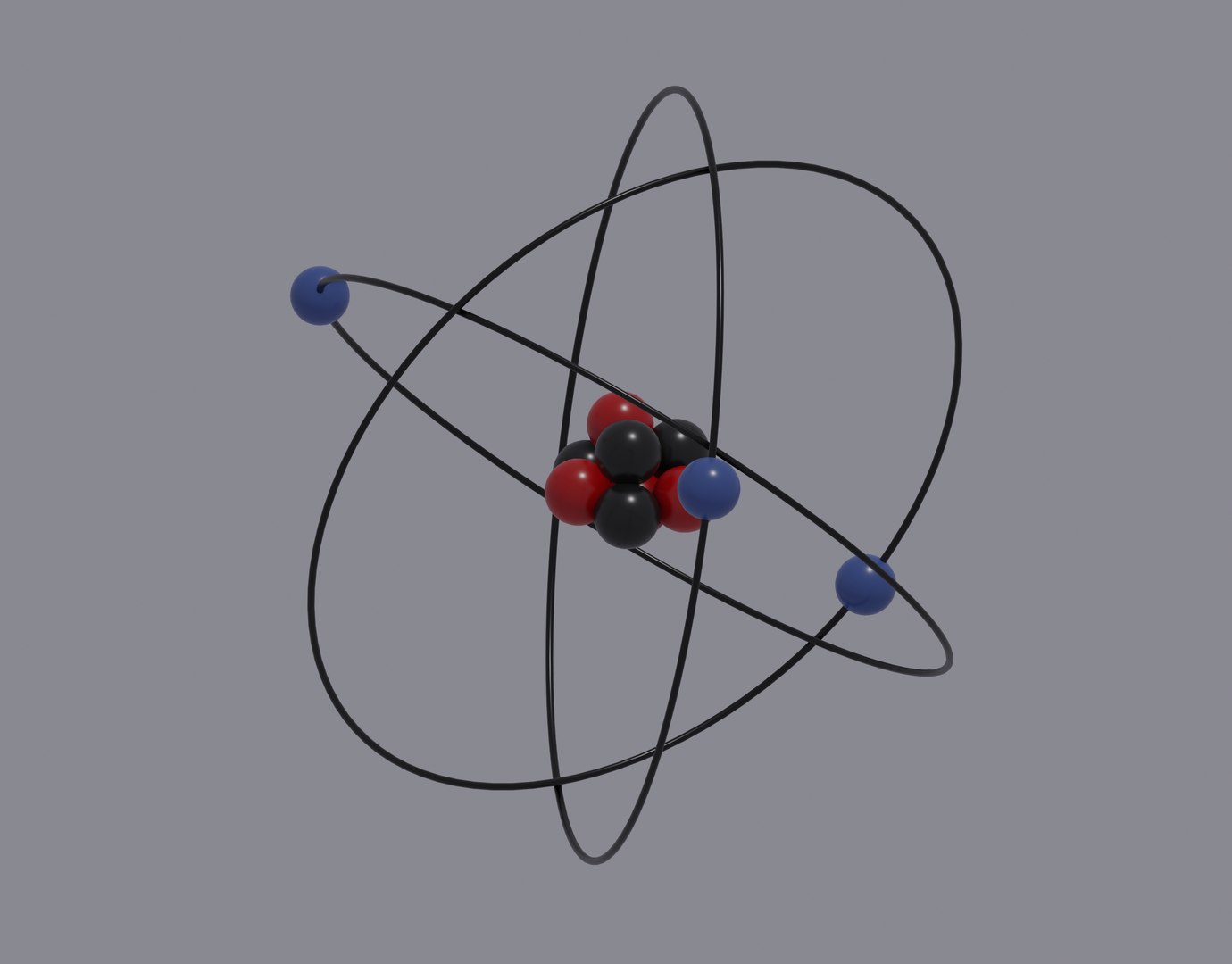 3d Atom Model - Turbosquid 2058678