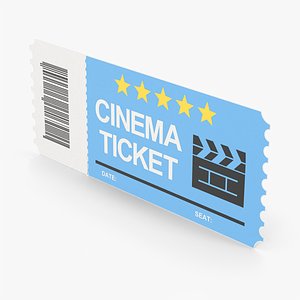 Cinema Ticket 3D model