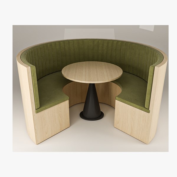 Siedzenia w restauracji Round Booth Model 3D - TurboSquid 2346671