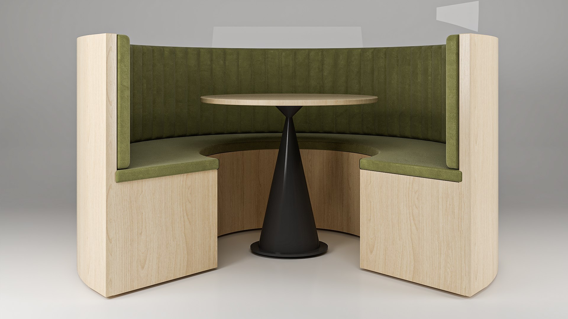Round Booth Restaurant Seating Model - TurboSquid 2346671