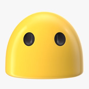 3D Blank Face Android Emoji