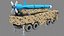 Soumar Cruise Iranian Missile Launcher Vehicle 3D model
