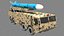 Soumar Cruise Iranian Missile Launcher Vehicle 3D model