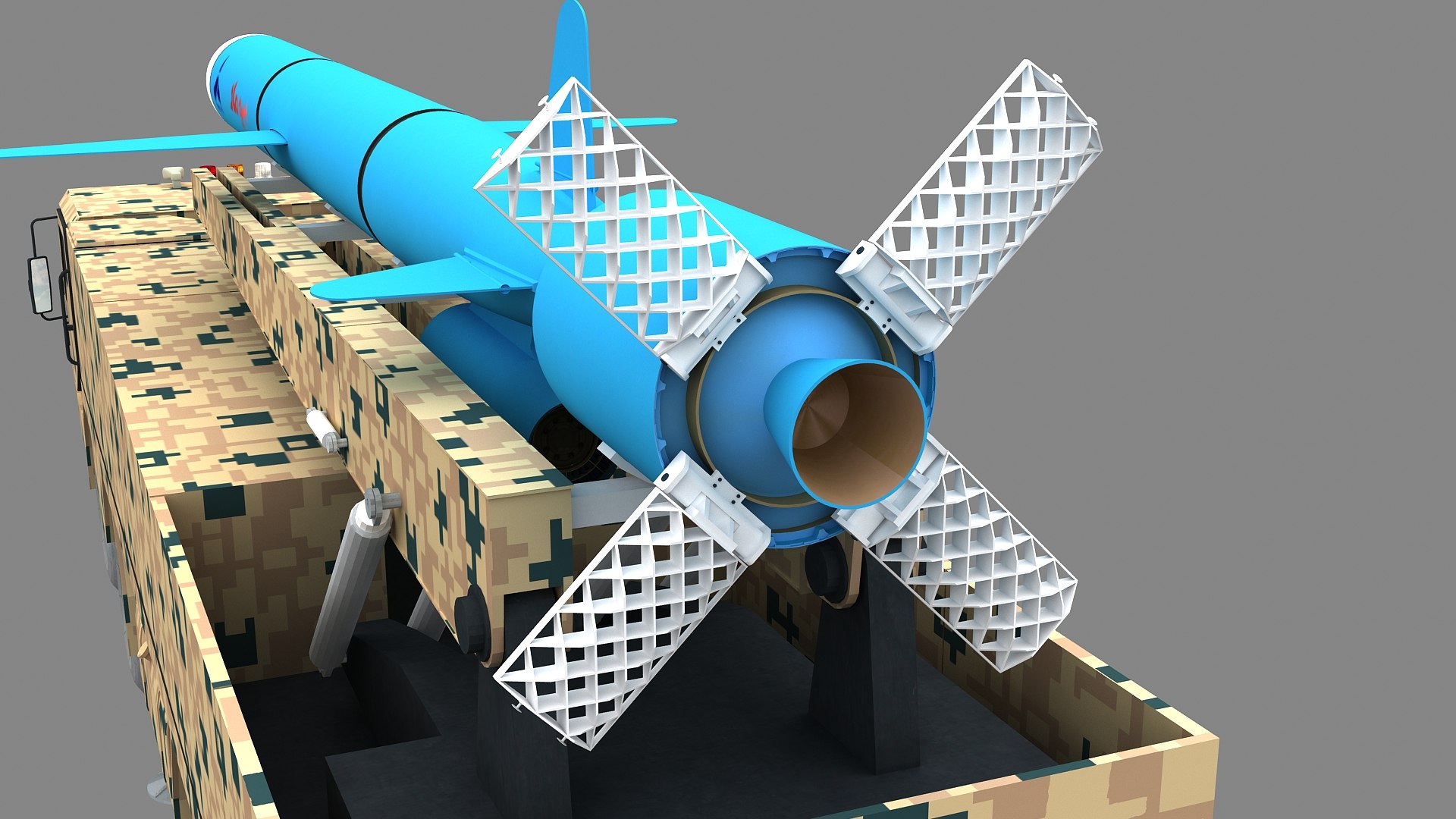 Soumar Cruise Iranian Missile Launcher Vehicle 3D model https://p.turbosquid.com/ts-thumb/LE/X6P0KW/hX/soumariranianmissilelaunchervehicle0012/jpg/1765949684/1920x1080/fit_q87/288c1a5dd56730c67c39faa7d6192eb9de9bdd39/soumariranianmissilelaunchervehicle0012.jpg