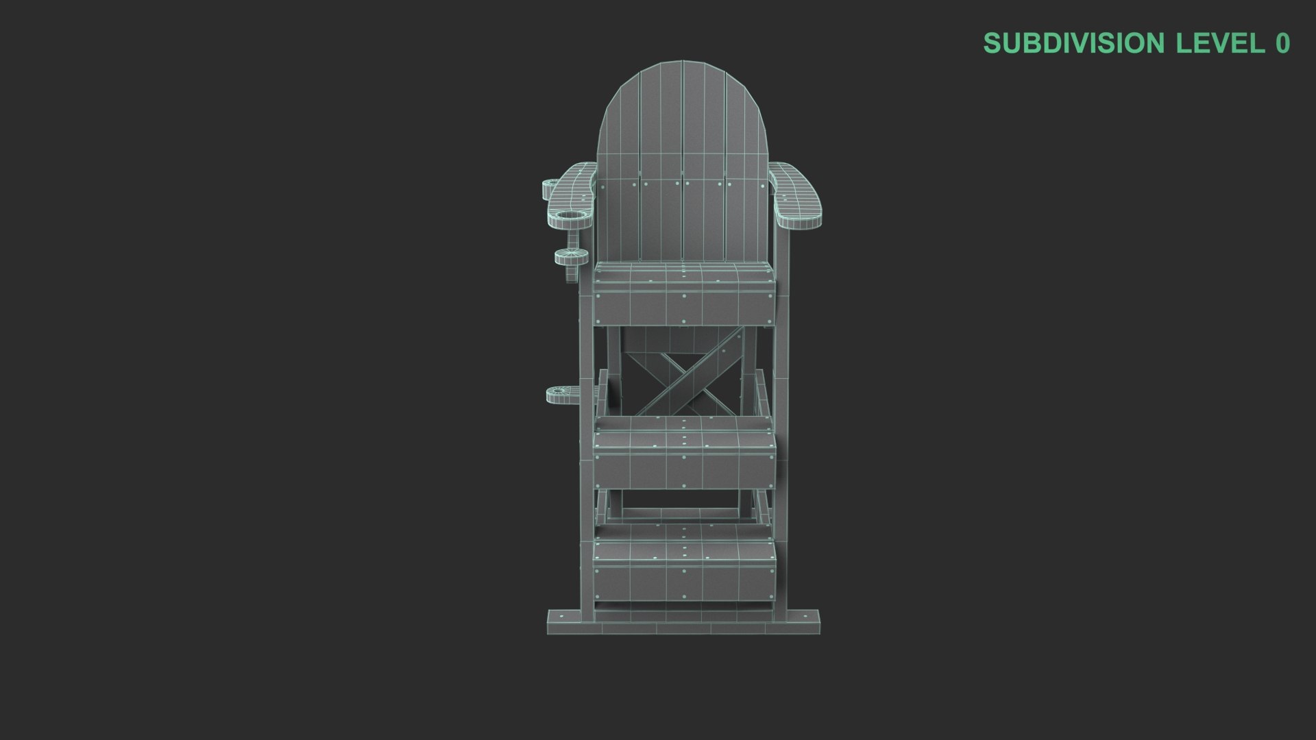 Lifeguard Chair 3D model https://p.turbosquid.com/ts-thumb/LE/XIAlgt/7k/wireframe_0008/jpg/1741633765/1920x1080/fit_q87/6d0d64862418bc0dabdf5c6e4626491264957272/wireframe_0008.jpg
