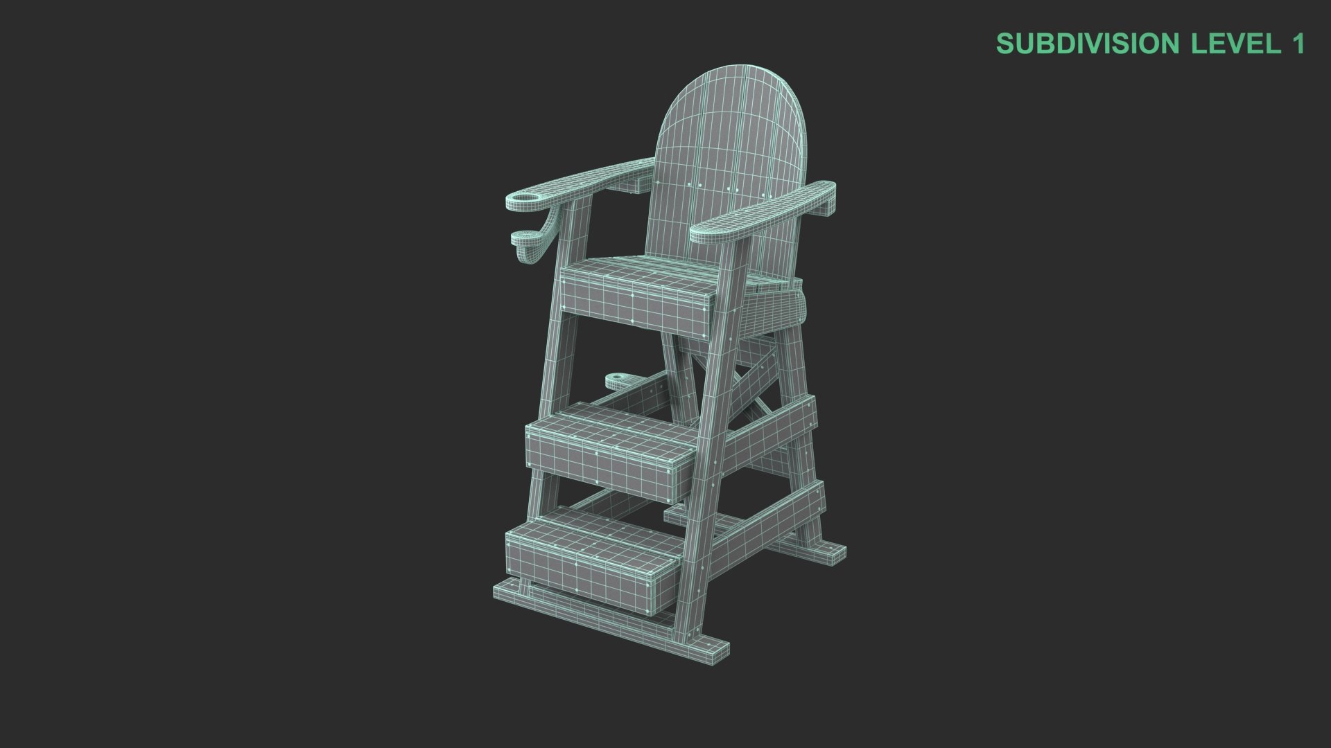 Lifeguard Chair 3D model https://p.turbosquid.com/ts-thumb/LE/XIAlgt/C6/wireframe_0004/jpg/1741633763/1920x1080/fit_q87/036f2ab89fe0ab05702616c1f04b3321259a99de/wireframe_0004.jpg