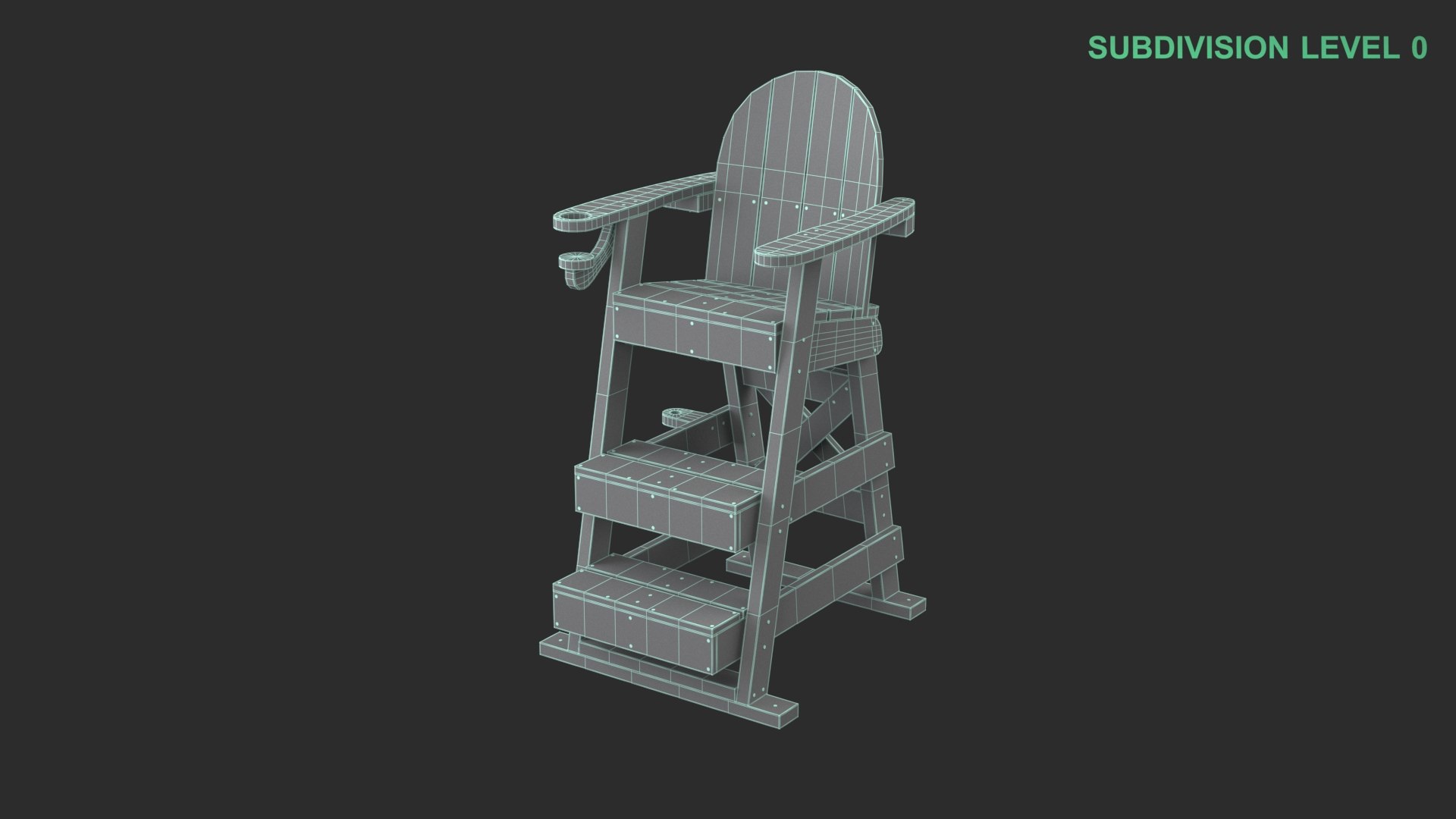 Lifeguard Chair 3D model https://p.turbosquid.com/ts-thumb/LE/XIAlgt/Tf/wireframe_0007/jpg/1741633764/1920x1080/fit_q87/f6943cbdaf3352c8ae169263fb61607e4b660276/wireframe_0007.jpg
