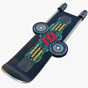 3D Sci Fi Hoverboard 9 All PBR Unity UE Textures Included