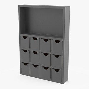 Storage Shelf With Drawers