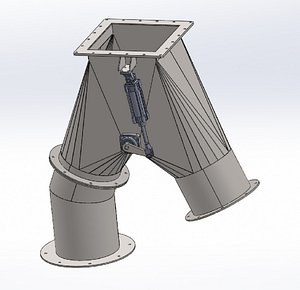 400x400x350 pneumatic trouser flap