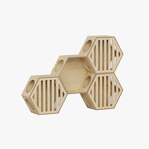 3D Modern Cat House Wall Mounted model