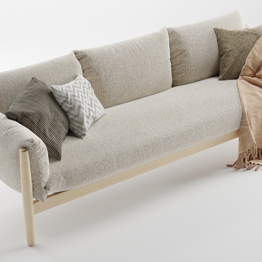 3D Tapio Sofa Paola Lenti TurboSquid 1468428