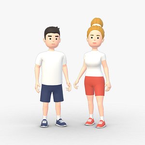 HYPER CASUAL CHARACTERS MALE  FEMALE