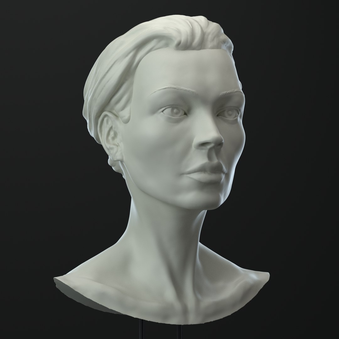 3d Female Head - Turbosquid 1390345