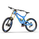 Mountain Bike GT Fury Blue Rigged 3D Model