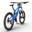 Mountain Bike GT Fury Blue Rigged Modello 3D