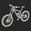 Mountain Bike GT Fury Blue Rigged Modello 3D