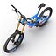Mountain Bike GT Fury Blue Rigged Modello 3D