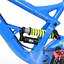 Mountain Bike GT Fury Blue Rigged Modello 3D