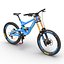 Mountain Bike GT Fury Blue Rigged Modello 3D