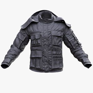 Man and Woman in  Military Jacket 8 model