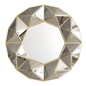 3D Round mirror Diamond