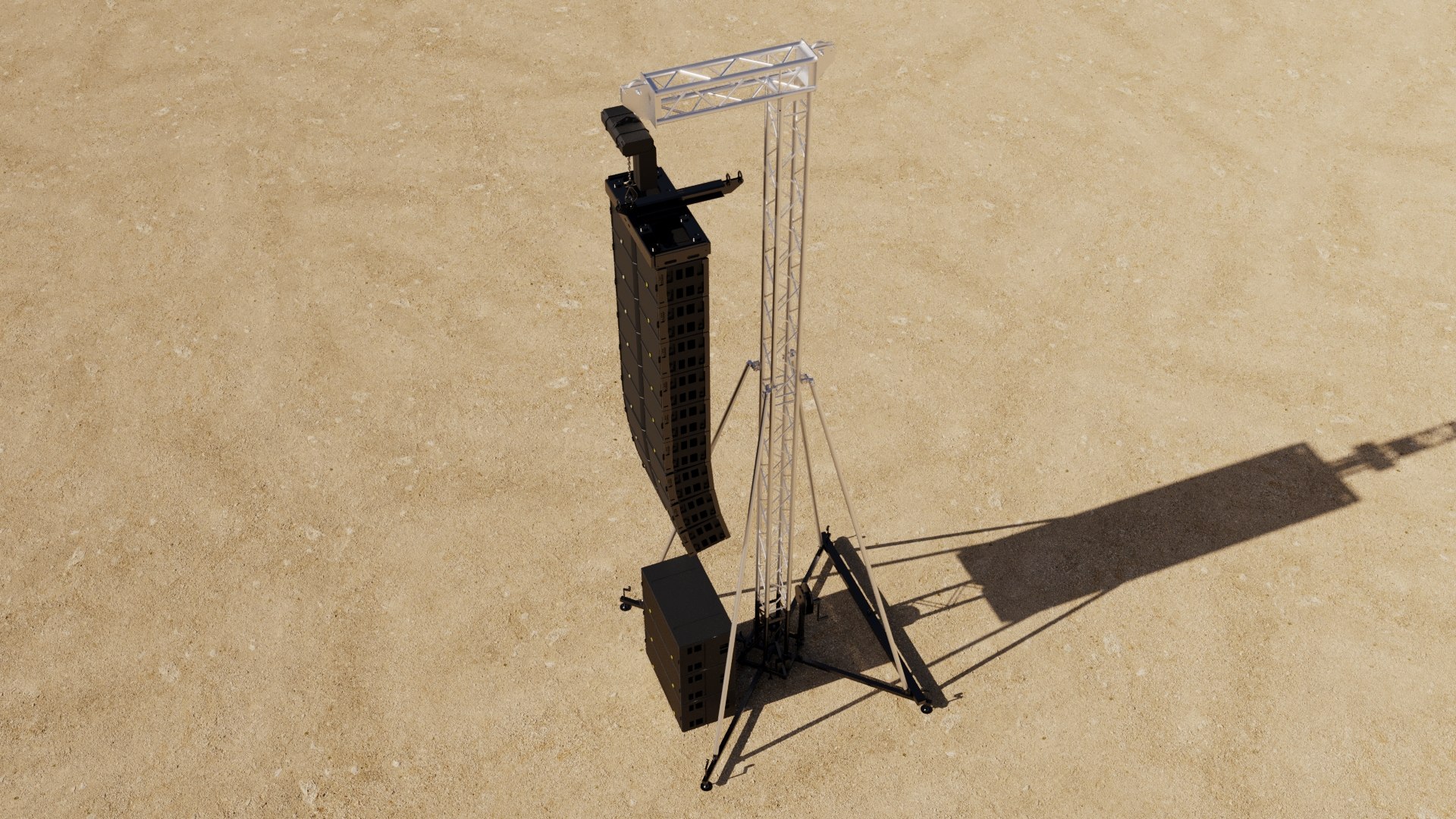 Concert Speaker Tower 3D Model - TurboSquid 2142447