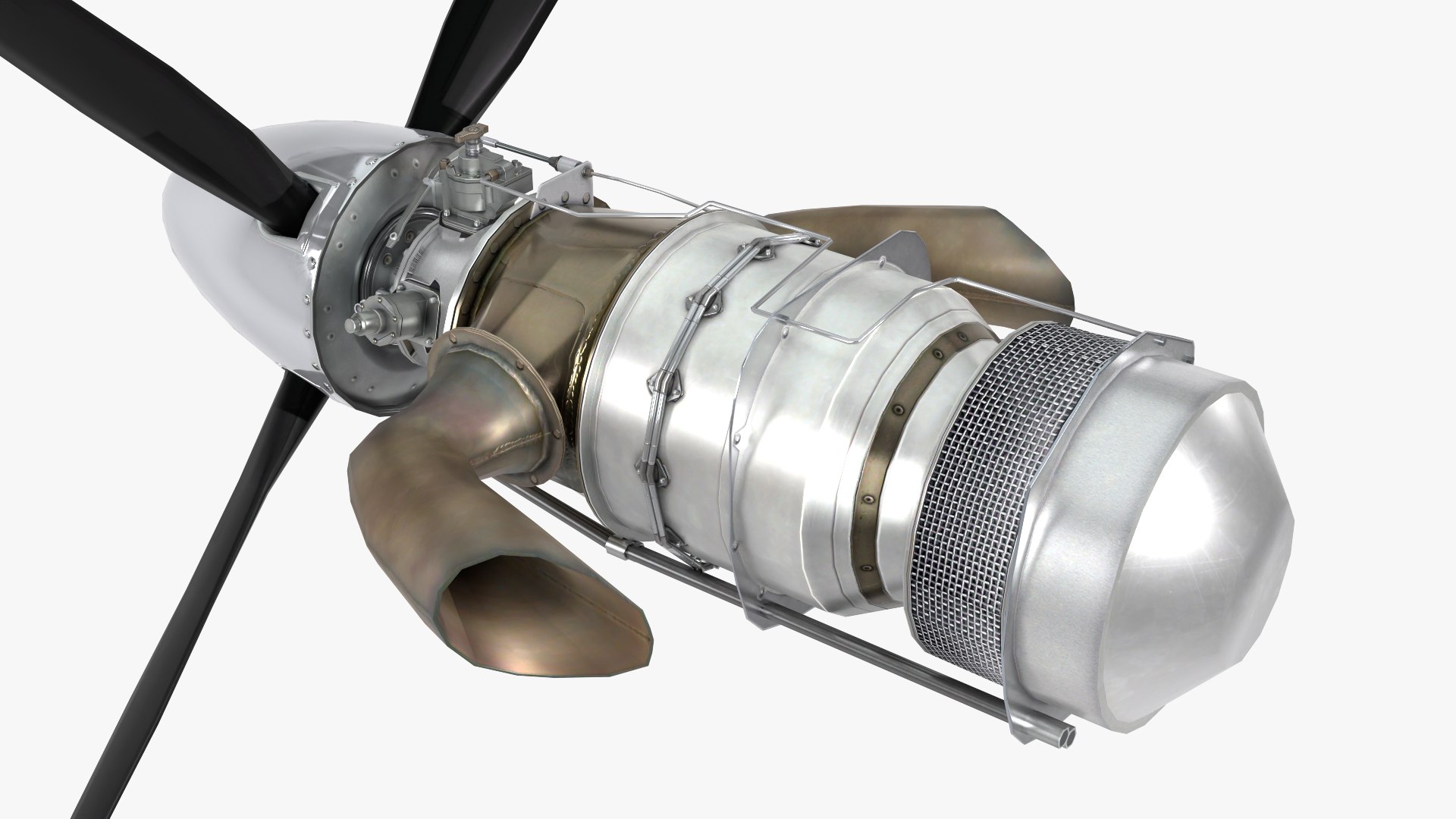 3ds Max Turboprop Engine
