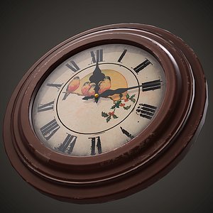 soviet wall clock 3D model