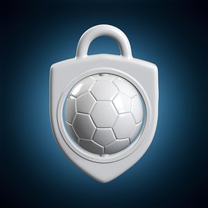 3D Soccer Ball Spinner Keychain 3D Printable Model model