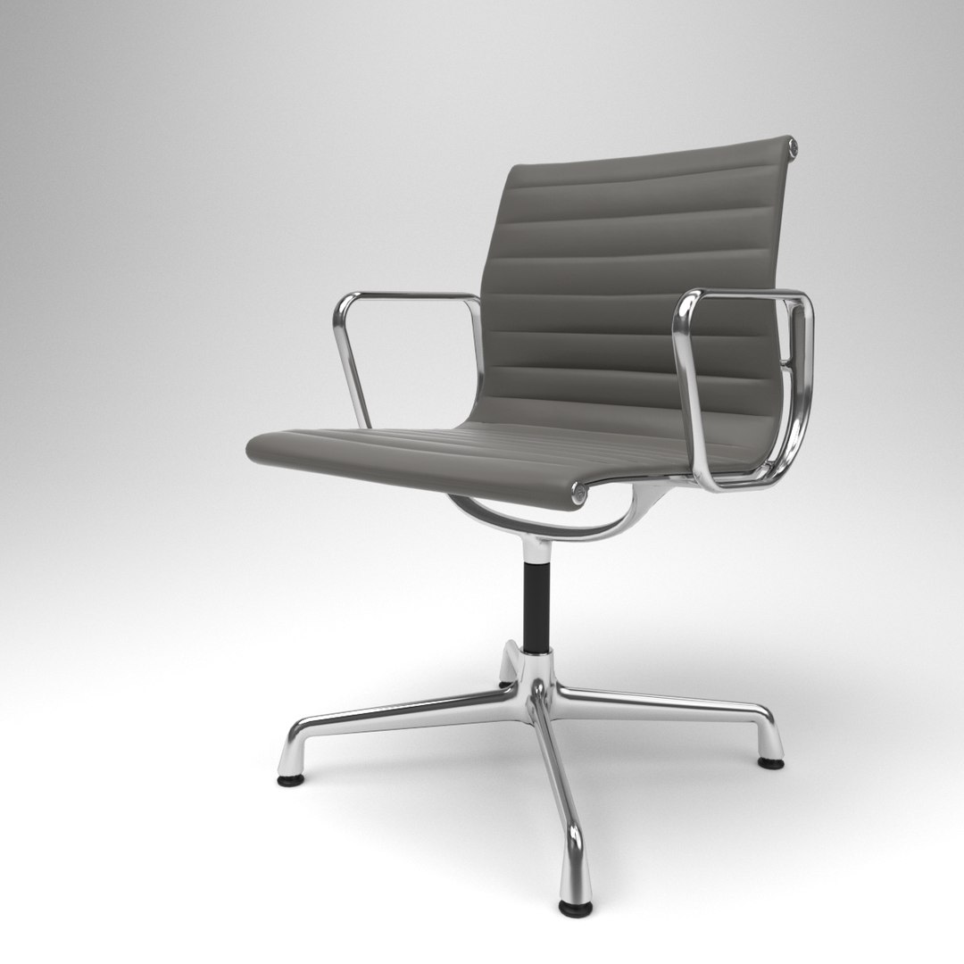 3D Interior Vitra Aluminium Chairs TurboSquid 1242217