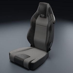 Recaro LX-F Camfort seat Black-Gray 3D Model 2026 3D model