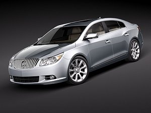 buick lacrosse 2010 3d obj