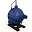 3d model of bathysphere submarine