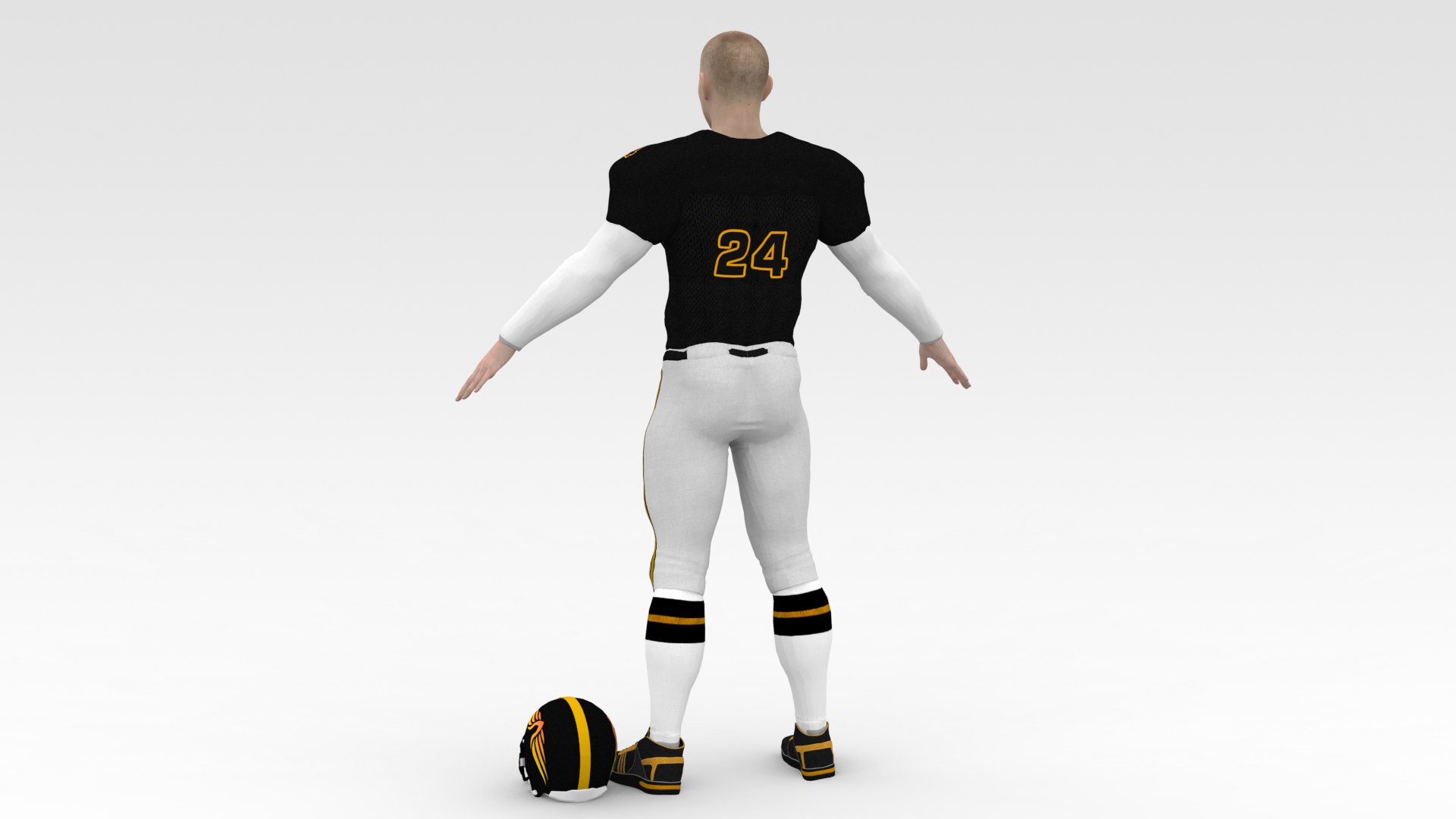 American Football Player V1 3D - TurboSquid 1801096