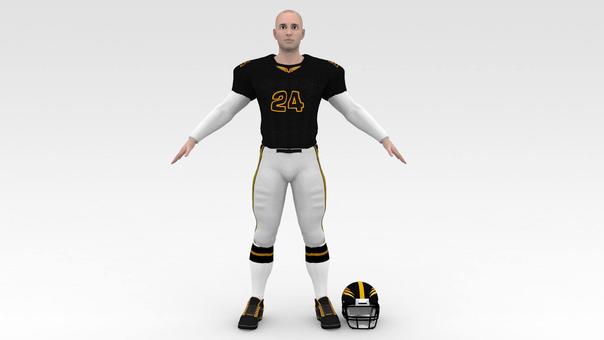 American Football Player V1 3D - TurboSquid 1801096