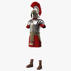 Roman Legionnaire Armor Set Worn Fur